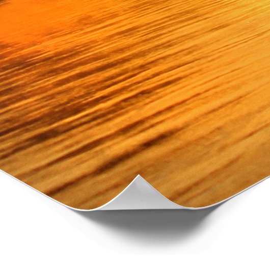 Poster African Sunset (Ecke)