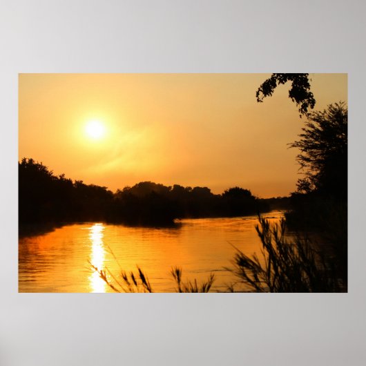 Poster African Sunset (Vorne)