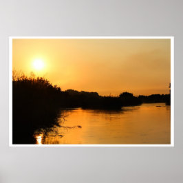 Poster African Sunset 2 warm und friedlich