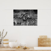 Poster - afrikanisches Zebra-Poster (Küche)