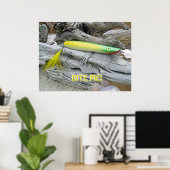 Poster AJS Popper Green Greenie Lure "Bite Me!" (Heimbüro)