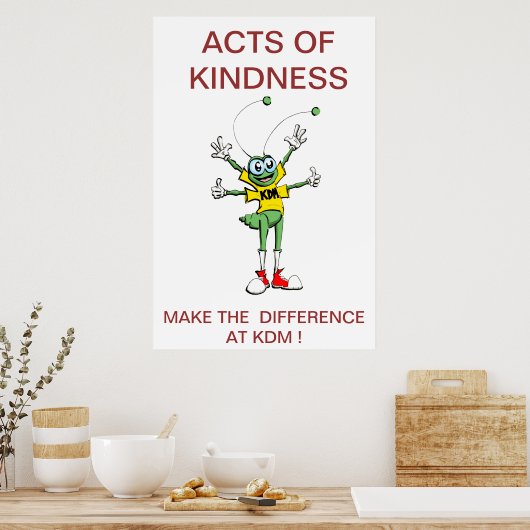 POSTER AKTIONEN VON KINDNESS (Küche)