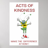 POSTER AKTIONEN VON KINDNESS (Vorne)