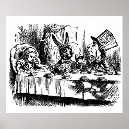 Poster-Alice im Wunderland für Vintage Illustratio Poster