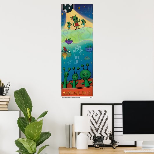 Poster - Alien Konzert (Heimbüro)