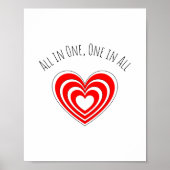 Poster "All in One, One in All" (Vorne)