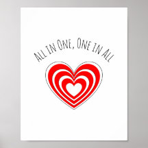 Poster "All in One, One in All"
