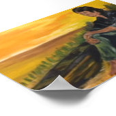 Poster allein am Fluss/Sarr (Ecke)