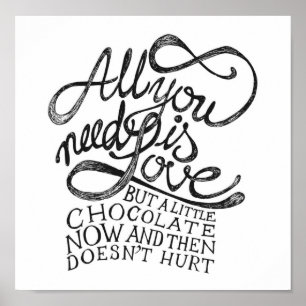 Poster - Alles was Sie brauchen ist Liebe und Scho