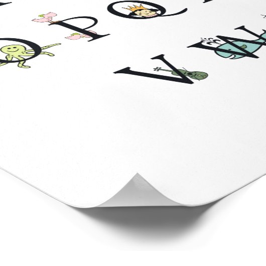 POSTER: ALPHABET CHARTA POSTER (Ecke)