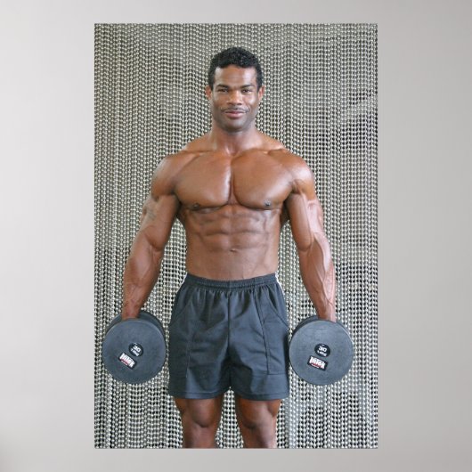 Poster, AM021, Anthony Marmon with Weights Poster (Vorne)