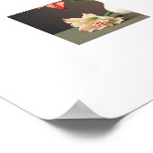 Poster Amaryllis Blume (Ecke)