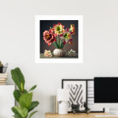 Poster Amaryllis Blume (Heimbüro)