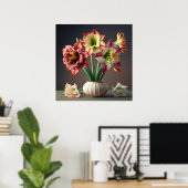 Poster Amaryllis Blume (Heimbüro)