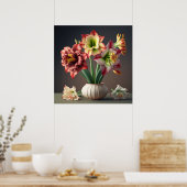 Poster Amaryllis Blume (Küche)