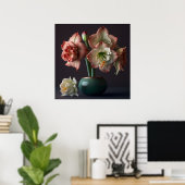 Poster Amaryllis Blume (Heimbüro)