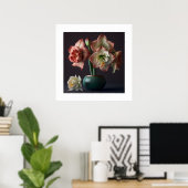 Poster Amaryllis Blume (Heimbüro)