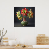 Poster Amaryllis Blume (Küche)