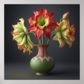 Poster Amaryllis Blume (Vorne)