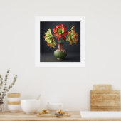 Poster Amaryllis Blume (Küche)