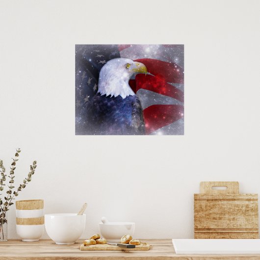 Poster/American Bald Adler/Flag Poster (Küche)