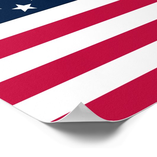Poster American Flag (Ecke)