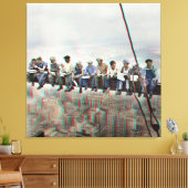 Poster Anaglyph 3D- Lunch atop Skyscraper New York Leinwanddruck (Insitu (Wohnzimmer))