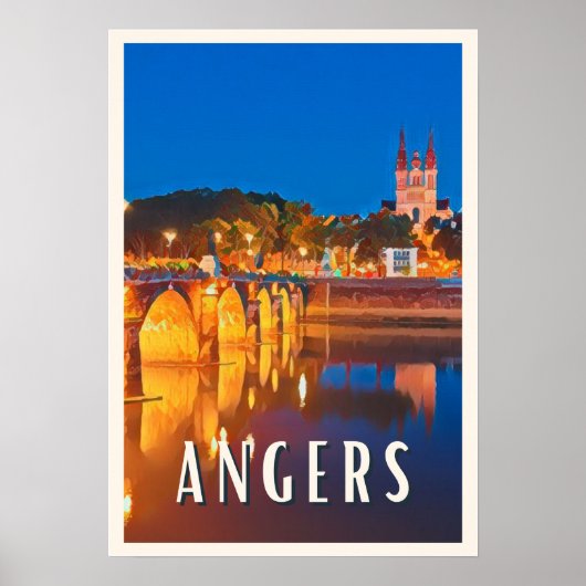Poster Angers Foto Vintage (Vorne)