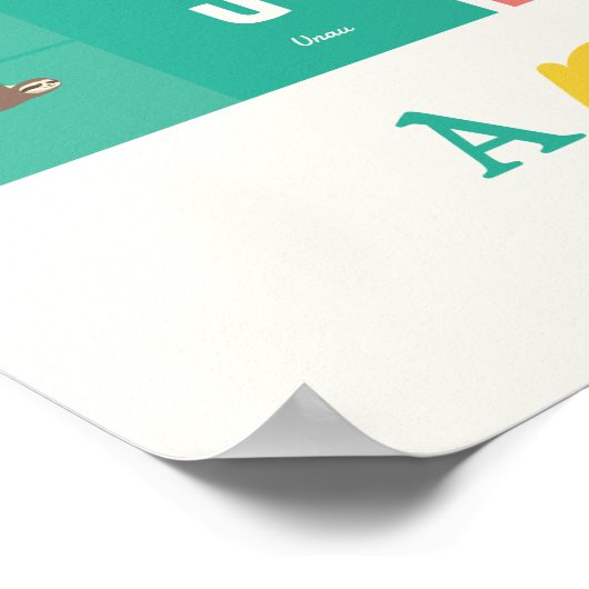 Poster Animalphabet (Ecke)