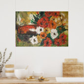 Poster Ann Hayes Gemälde Rote Blume gemischt (Küche)