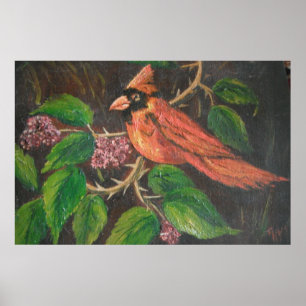 Poster Ann Hayes Painting Kardinal