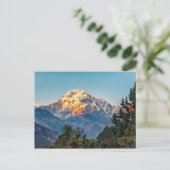 Poster Annapurnurna Sonnenuntergang Postkarte (Stehend Vorderseite)