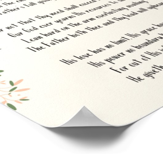 Poster Annie Johnson Flint - Er gibt mehr Grace (Ecke)