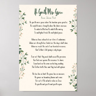 Poster Annie Johnson Flint - Er gibt mehr Grace