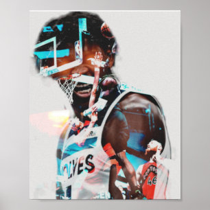 Póster anthony edwards, baloncesto, sports poster