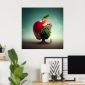 Poster Apfel (Heimbüro)