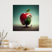 Poster Apfel (Küche)