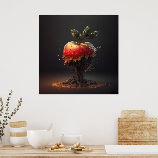 Poster Apfel (Küche)