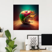 Poster Apfel (Heimbüro)