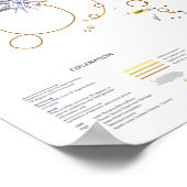 Poster Apollo 11 Foto Landkarte Mondlauf (Ecke)