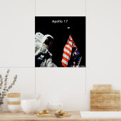 Poster / Apollo 17 / Letzte Apollo Landung auf dem (Küche)