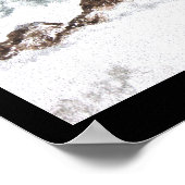 Poster aquarelle phare tempête Bretagne île (Ecke)