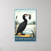 Poster 'Arbeiten Sie schlauer' Leinwanddruck (Vorderseite)