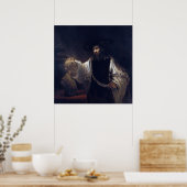 Poster Aristoteles mit einer Büste von Homer von R (Küche)