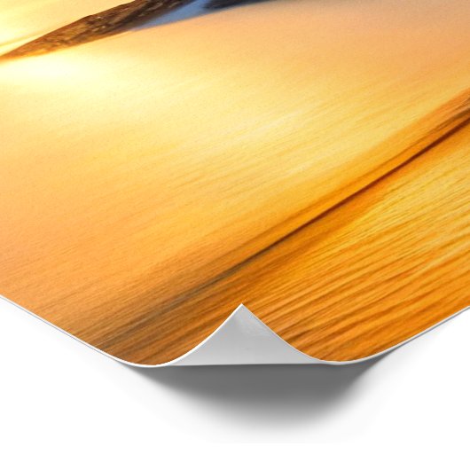 Poster Art Beach Sunset (Ecke)
