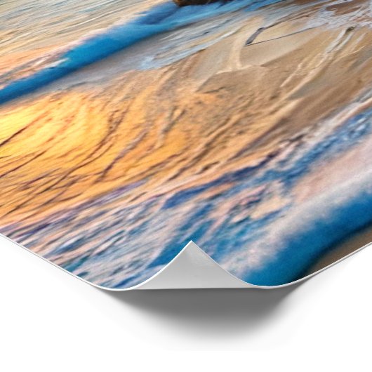 Poster Art Beach Szene (Ecke)