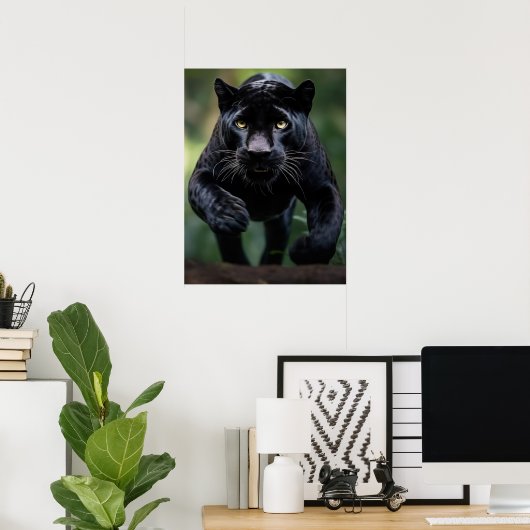 Poster Art Black Leopard (Heimbüro)