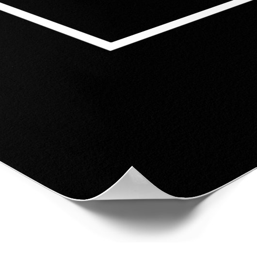 Poster ART DECO LADY Schwarz-weiß (Ecke)