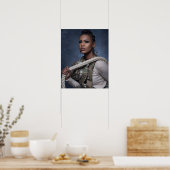 Poster Art Frau Soldier (Küche)