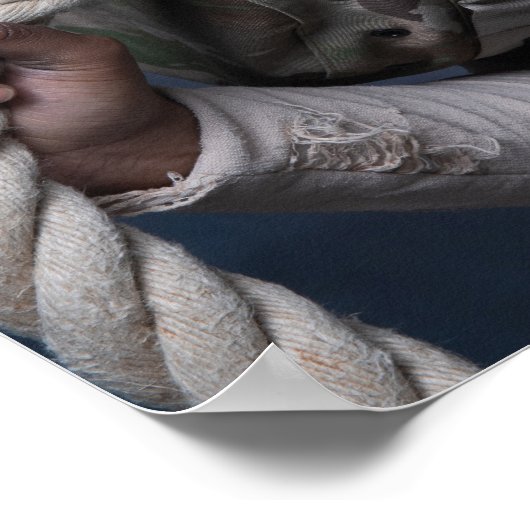 Poster Art Frau Soldier (Ecke)